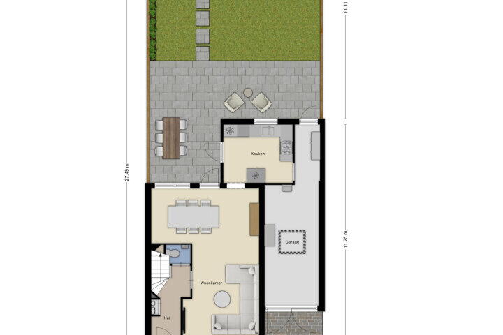 Plattegrond – Klimopberg 35, Roosendaal