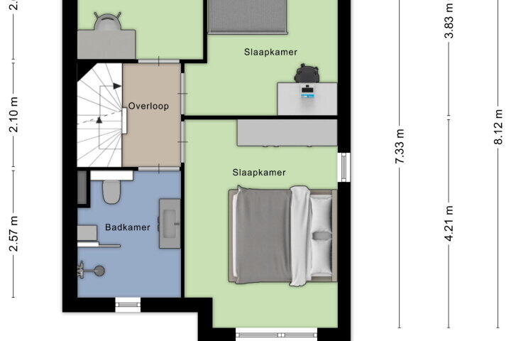 Plattegrond – Klimopberg 35, Roosendaal
