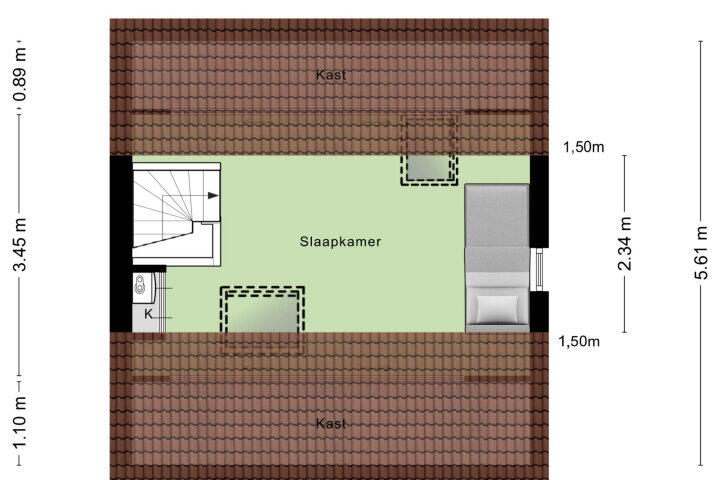 Plan – Klimopberg 99, Roosendaal