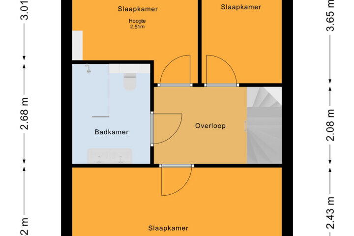 Plattegrond – Klimtstraat 3, Almere