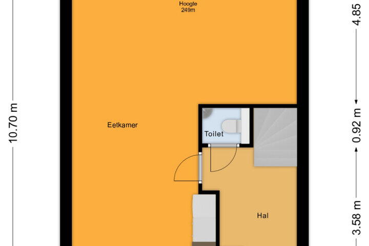 Plattegrond – Klimtstraat 34, Almere