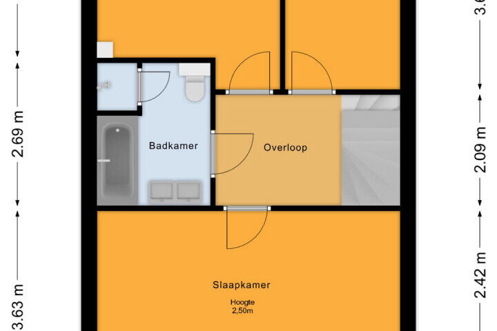 Plattegrond – Klimtstraat 34, Almere