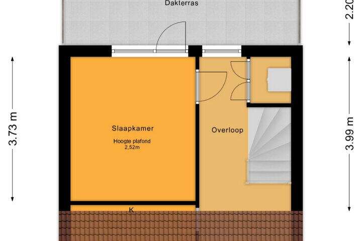 Plattegrond – Klimtstraat 34, Almere