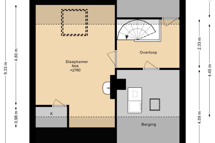 Plattegrond – Klingbemden 94, Brunssum