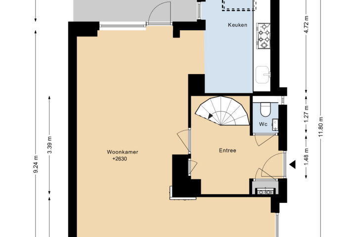Plattegrond – Klingbemden 94, Brunssum