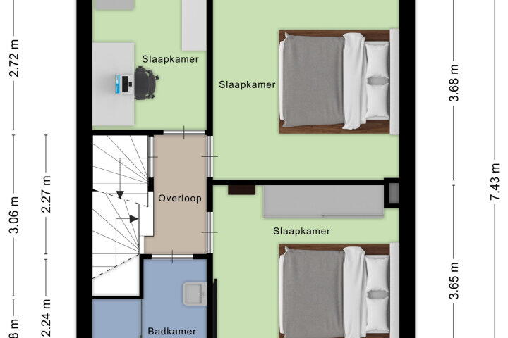 Plattegrond – Klooslaan 29, Roosendaal
