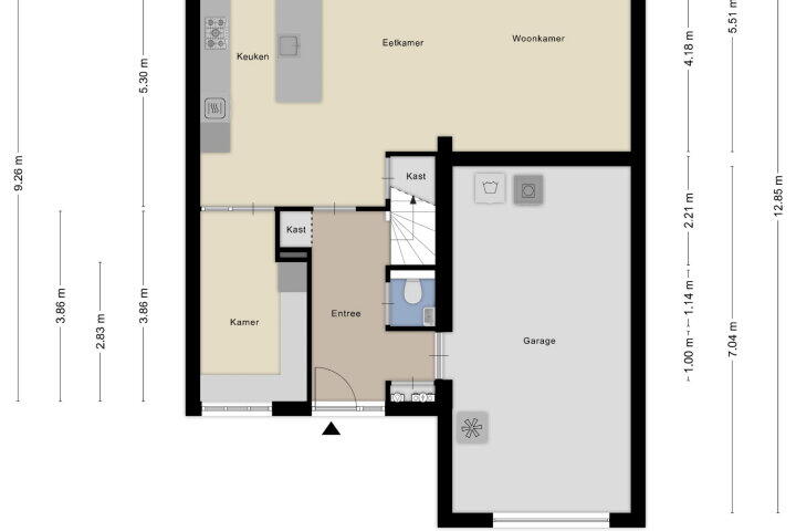 Plattegrond – Kloosterakker 97, Wijchen