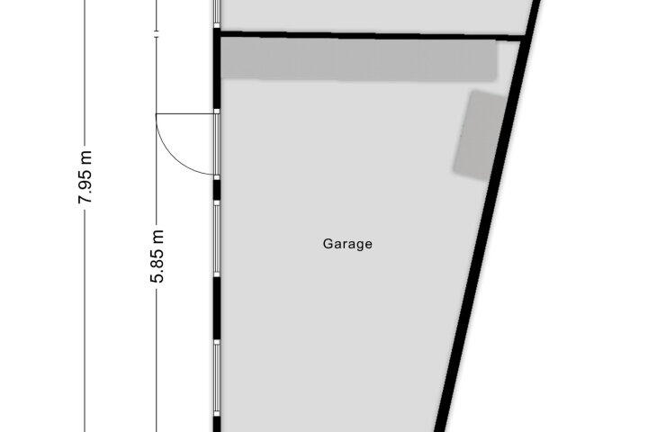 Plattegrond – Kloosterstraat 9 A, Wouw
