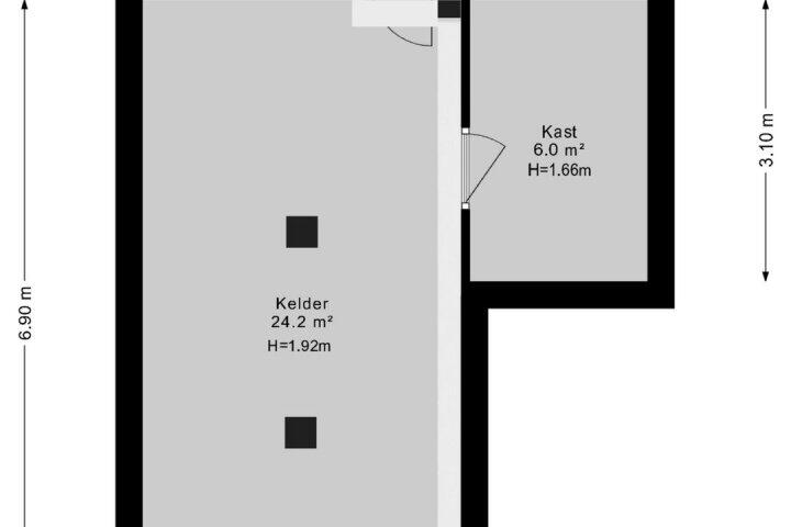 Plattegrond – Kloosterweg 8, Emmer-Compascuum