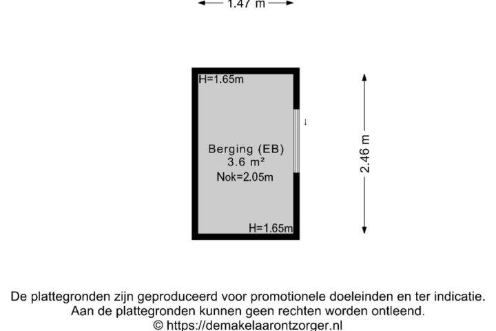 Plattegrond – Kloosterweg 8, Emmer-Compascuum