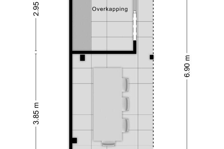 Plattegrond – Knipplein 1, Roosendaal