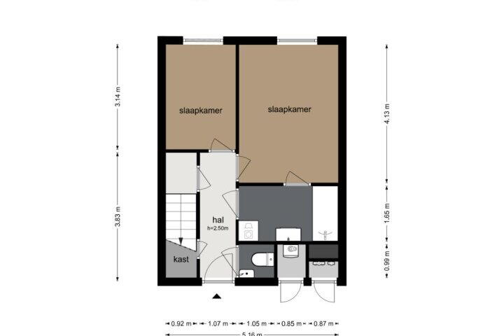 Plattegrond – KNSM-laan 583, Amsterdam