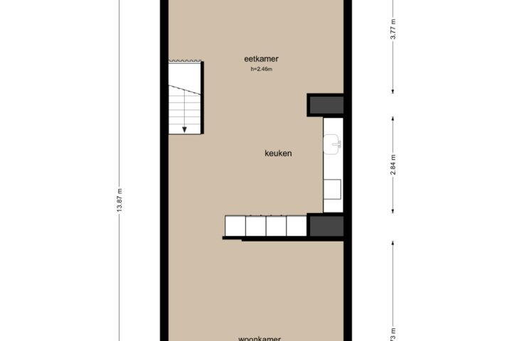 Plattegrond – KNSM-laan 583, Amsterdam