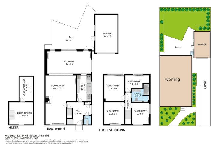 Plattegrond – Kochstraat 8, Geleen