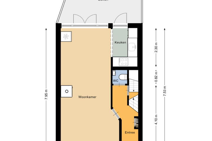 Plattegrond – Koekoekplein 3, Gouda