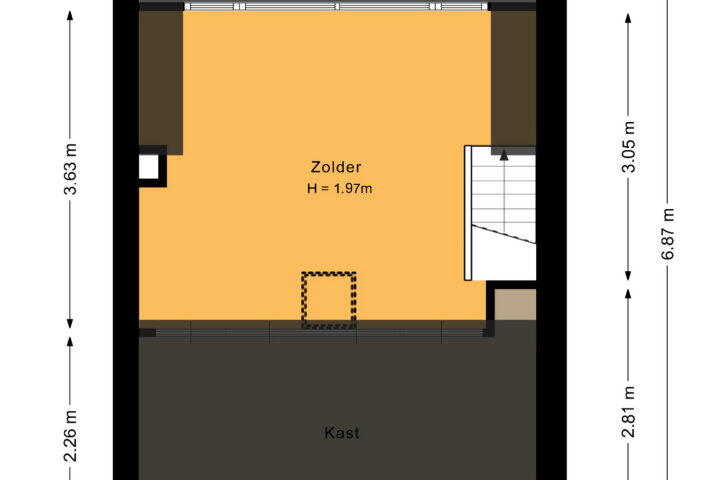 Plattegrond – Koekoekplein 3, Gouda