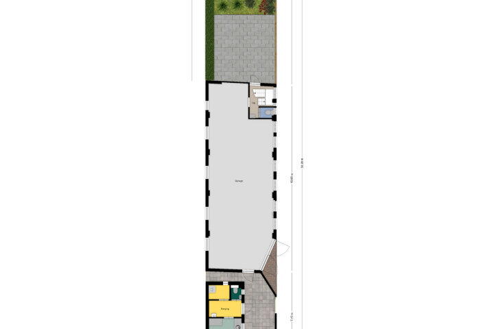 Plattegrond – Koelestraat 12, Oud Gastel