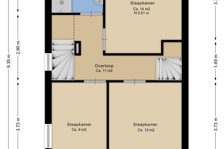Plattegrond – Koelgoorn 21, Diever