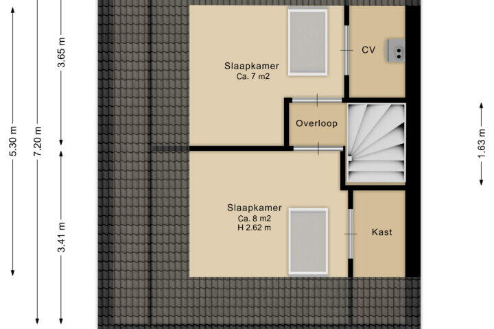 Plattegrond – Koelgoorn 21, Diever