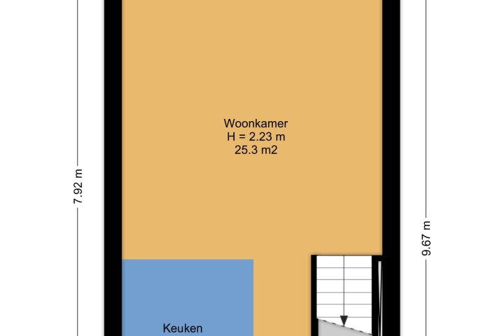 Plattegrond – Koesteeg 2 C, Ommen