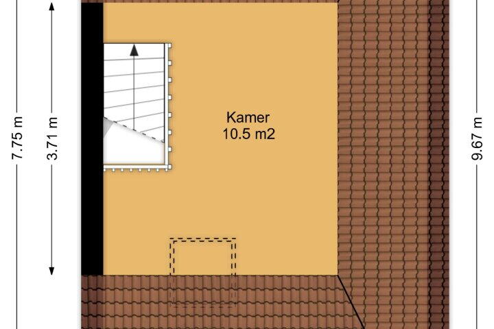 Plattegrond – Koesteeg 2 C, Ommen