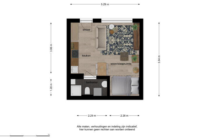 Plattegrond – Koetshoek 1 A, Breda