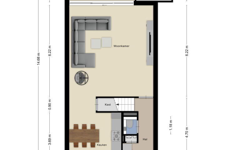 Plan – Kokhaanhof 8, Den Haag
