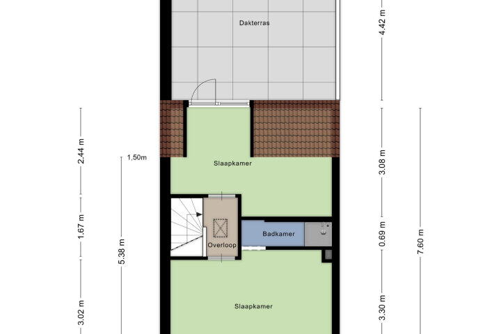 Plattegrond – Kolfbaanstraat 57, Breda