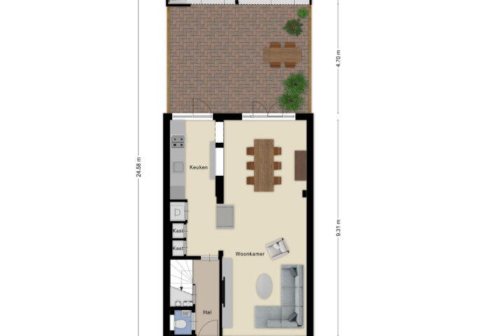 Plattegrond – Kolfwei 27, Wouw