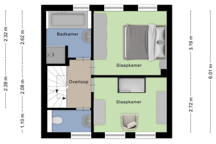 Plattegrond – Kolfwei 27, Wouw