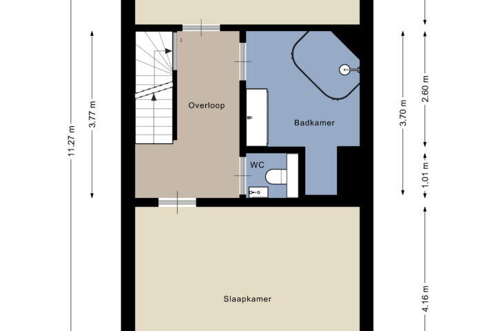 Plattegrond – Kolhornkade 13, Amersfoort