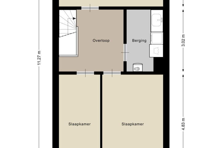 Plattegrond – Kolhornkade 13, Amersfoort