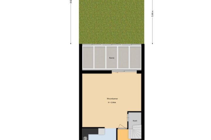 Plattegrond – Komijnstraat 47, Amsterdam