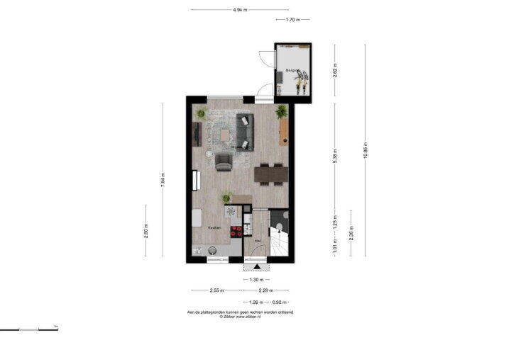 Plattegrond – Komoord 12, Breda