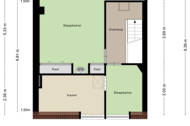 Plattegrond – Koning Clovisstraat 47, Maastricht