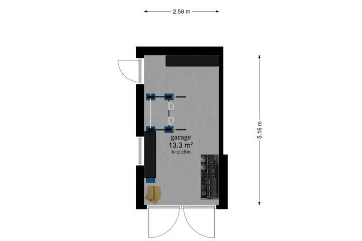 Plattegrond – Koningin-Emmalaan 10, Leersum