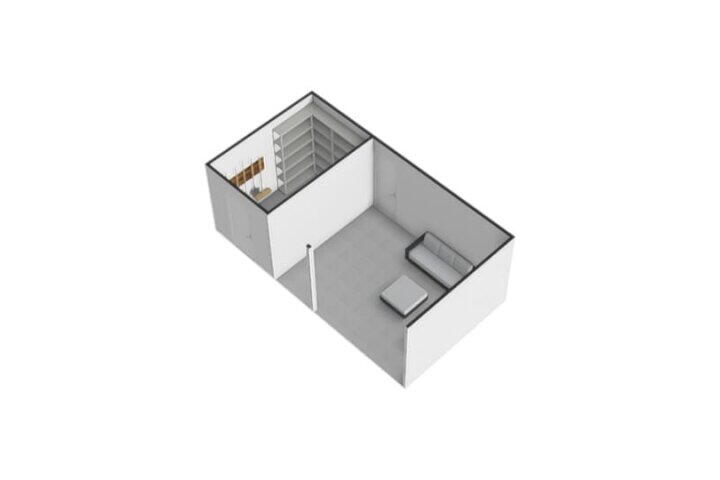 Plattegrond – Koningin-Wilhelminalaan 4 B, Leersum