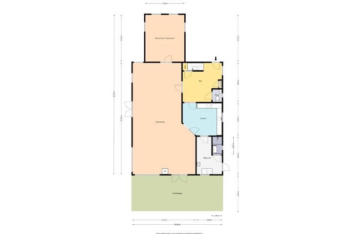 Plattegrond – Koningin Julianaweg 44, Oranjewoud