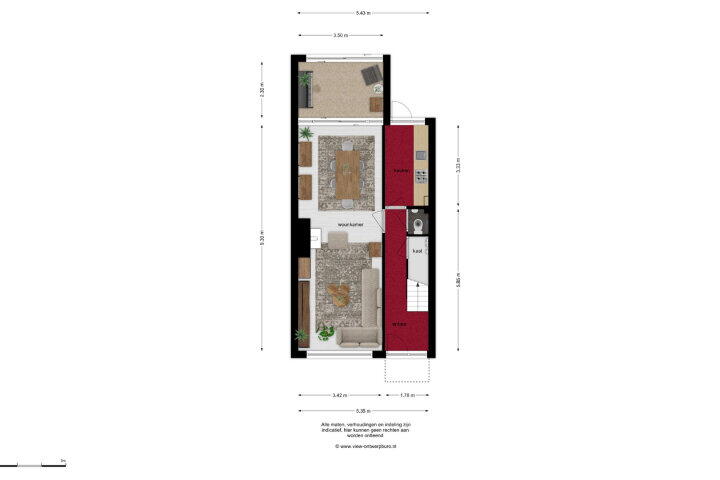 Plattegrond – Koninginnestraat 57, Breda