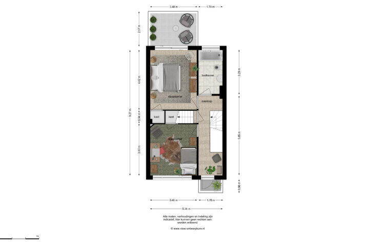 Plattegrond – Koninginnestraat 57, Breda