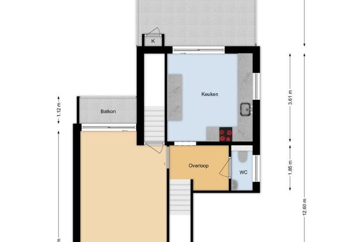 Plattegrond – Koningin Wilhelminalaan 362 A, Voorburg