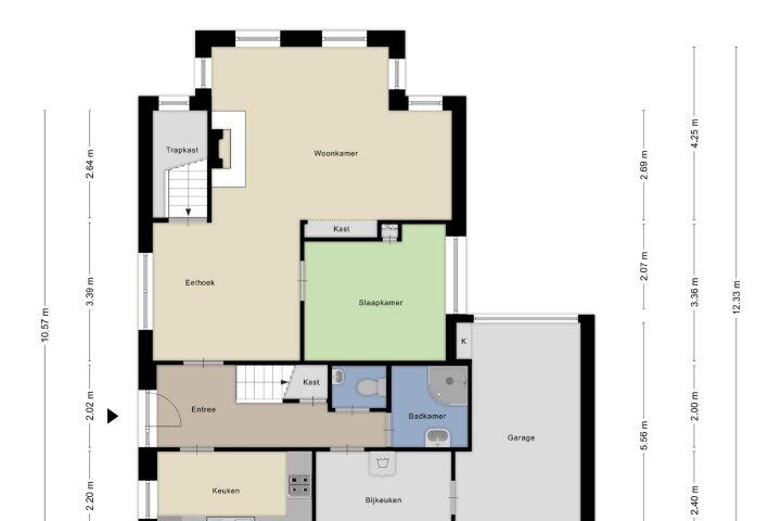 Plattegrond – Koningstraat 18, Zuidlaren