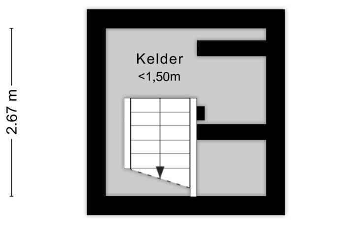 Plattegrond – Koningstraat 18, Zuidlaren