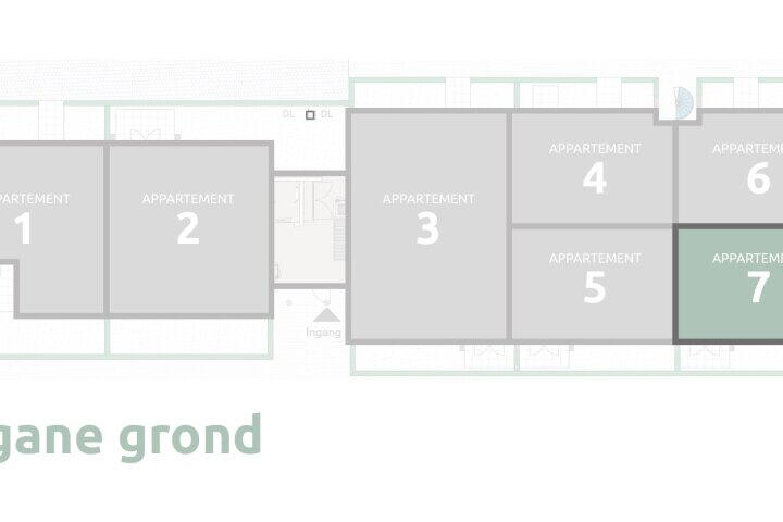 Plattegrond – Begane grond (Bouwnr. ) 7, Vriezenveen