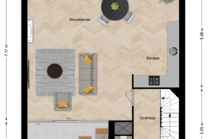 Plattegrond – Kooikerstraat 30, Alphen aan den Rijn