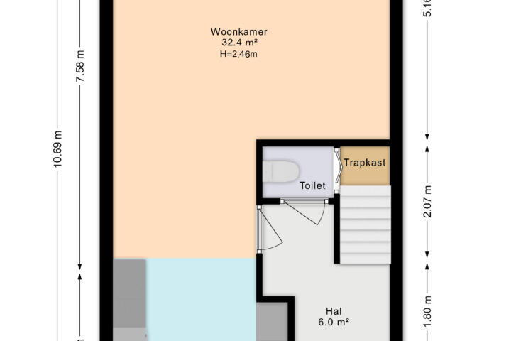 Plattegrond – Koolzaadveld 7, Den Haag