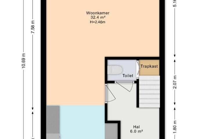 Plattegrond – Koolzaadveld 7, Den Haag