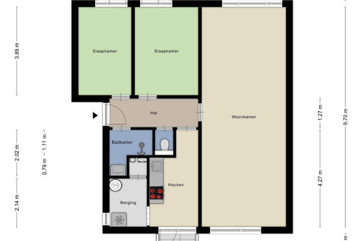 Plattegrond – Koperslagersdreef 3 C, Maastricht