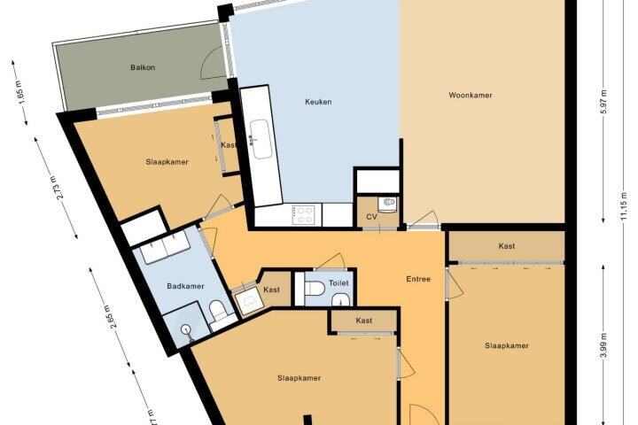 Plattegrond – Koraal 84, Heerhugowaard