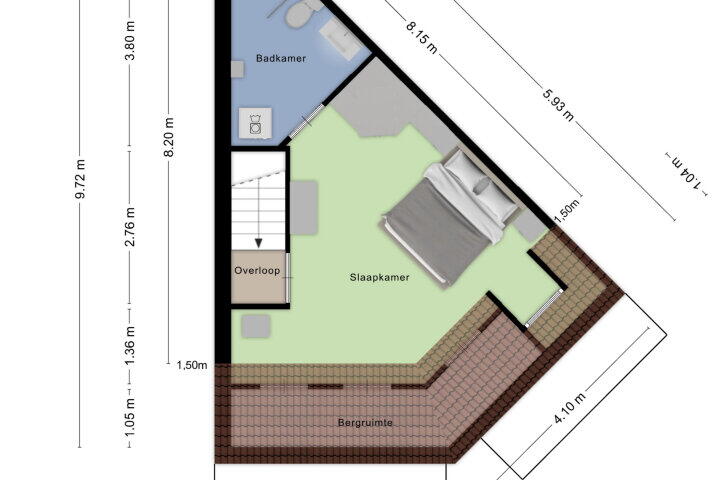 Plattegrond – Koraaldijk 119, Roosendaal
